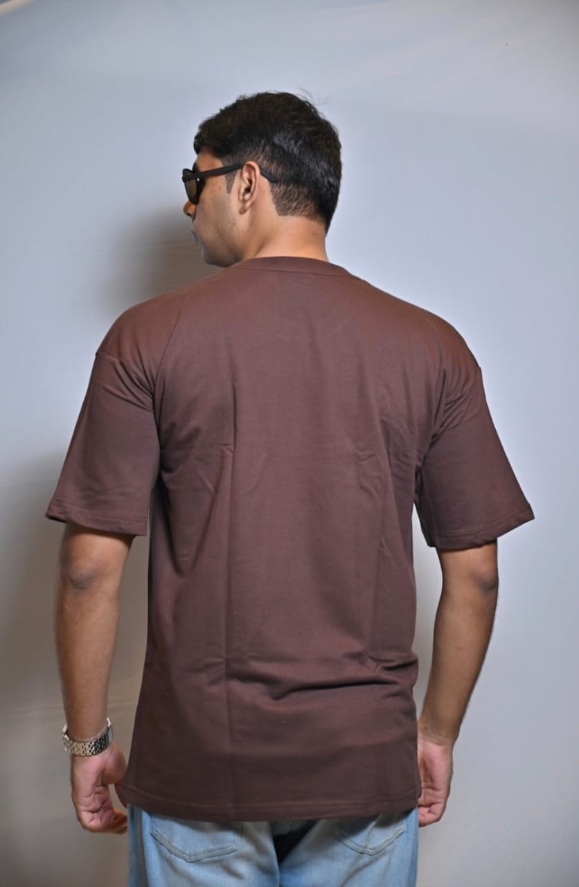 Brown oversized tee